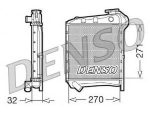 DENSO DRM99009 radiatorius, variklio aušinimas