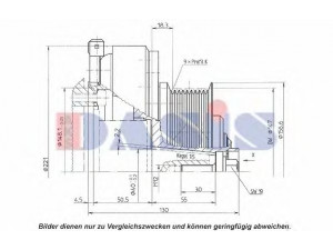 AKS DASIS 851235N magnetinė sankaba, oro kondicionieriaus kompresorius