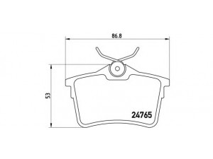 BREMBO P 61 084 stabdžių trinkelių rinkinys, diskinis stabdys 
 Techninės priežiūros dalys -> Papildomas remontas
425414, 425415, 425429, 1608520480