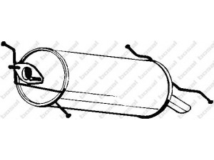 BOSAL 171-389 galinis duslintuvas 
 Išmetimo sistema -> Duslintuvas
F202-40-100A, F202-40-100B, F202-40-100C