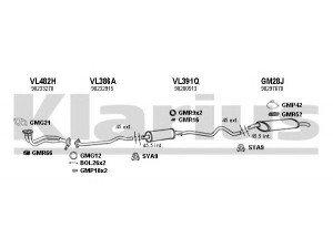KLARIUS 390695U išmetimo sistema 
 Išmetimo sistema -> Išmetimo sistema, visa