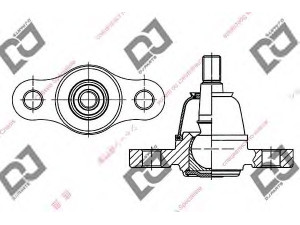 DJ PARTS DB1187 atramos/vairo trauklė 
 Ašies montavimas/vairavimo mechanizmas/ratai -> Sujungimai -> Atramos/vairo trauklė
51760-2E000
