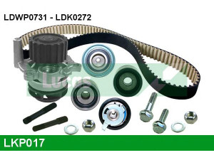 LUCAS ENGINE DRIVE LKP017 vandens siurblio ir paskirstymo diržo komplektas 
 Aušinimo sistema -> Vandens siurblys/tarpiklis -> Vandens siurblys