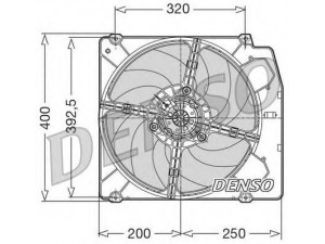 DENSO DER01005 ventiliatorius, radiatoriaus 
 Aušinimo sistema -> Oro aušinimas
46536384, 46536384