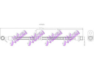 Brovex-Nelson H5925 stabdžių žarnelė 
 Stabdžių sistema -> Stabdžių žarnelės
01466SED000