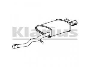 KLARIUS 230964 galinis duslintuvas 
 Išmetimo sistema -> Duslintuvas
8E0253609FS, 8E0253609FS