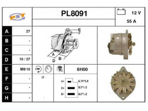 SNRA PL8091 kintamosios srovės generatorius