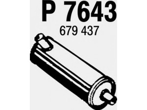 FENNO P7643 galinis duslintuvas 
 Išmetimo sistema -> Duslintuvas
673436, 673437, 678507, 679436