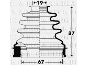 BORG & BECK BCB2901 gofruotoji membrana, kardaninis velenas 
 Ratų pavara -> Gofruotoji membrana
1322212, 1345650