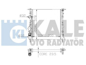 KALE OTO RADYATÖR 159500 radiatorius, variklio aušinimas 
 Aušinimo sistema -> Radiatorius/alyvos aušintuvas -> Radiatorius/dalys
77 00 430 647, 77 00 836 300, 77 01 499 973