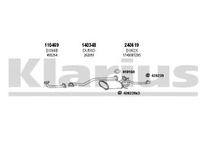 KLARIUS 300047E išmetimo sistema 
 Išmetimo sistema -> Išmetimo sistema, visa