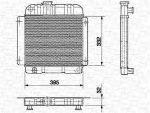 MAGNETI MARELLI 350213417000 radiatorius, variklio aušinimas 
 Aušinimo sistema -> Radiatorius/alyvos aušintuvas -> Radiatorius/dalys
17111019029, 17111103507