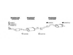 VENEPORTE 550525 išmetimo sistema 
 Išmetimo sistema -> Išmetimo sistema, visa