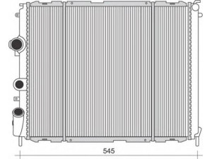 MAGNETI MARELLI 350213988000 radiatorius, variklio aušinimas 
 Aušinimo sistema -> Radiatorius/alyvos aušintuvas -> Radiatorius/dalys
7700836303