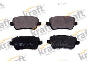 KRAFT AUTOMOTIVE 6013015 stabdžių trinkelių rinkinys, diskinis stabdys 
 Techninės priežiūros dalys -> Papildomas remontas
77363607, 77363610, 77364168, 77364169