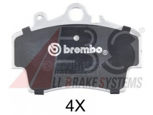 A.B.S. 37094S stabdžių trinkelių rinkinys, diskinis stabdys 
 Techninės priežiūros dalys -> Papildomas remontas
98635193911, 98635193913, 98635193915