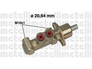 METELLI 05-0480 pagrindinis cilindras, stabdžiai 
 Stabdžių sistema -> Pagrindinis stabdžių cilindras
9949545, 9949546