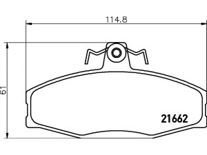 HELLA PAGID 8DB 355 017-931 stabdžių trinkelių rinkinys, diskinis stabdys 
 Techninės priežiūros dalys -> Papildomas remontas
115430261, 115430284, 115430285
