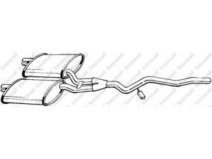 BOSAL 283-633 vidurinis duslintuvas 
 Išmetimo sistema -> Duslintuvas
1583379, 1583586, 5011646, 6056951