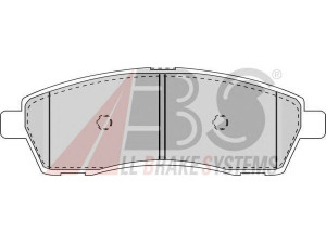 A.B.S. 38757 stabdžių trinkelių rinkinys, diskinis stabdys 
 Techninės priežiūros dalys -> Papildomas remontas
YU2Z-2V200-AA