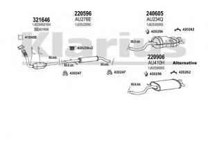 KLARIUS 931102E išmetimo sistema 
 Išmetimo sistema -> Išmetimo sistema, visa