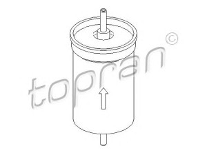 TOPRAN 301 661 kuro filtras 
 Techninės priežiūros dalys -> Papildomas remontas
6 192 187, 91AB9155AA, EFG14
