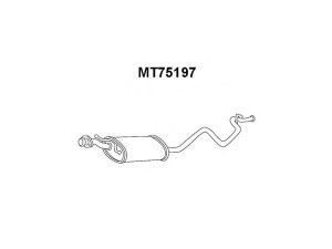 VENEPORTE MT75197 galinis duslintuvas 
 Išmetimo sistema -> Duslintuvas
MB548954, MB651155