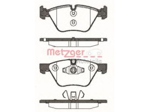METZGER 1052.10 stabdžių trinkelių rinkinys, diskinis stabdys 
 Techninės priežiūros dalys -> Papildomas remontas
3411 6 771 972, 3411 6 777 772