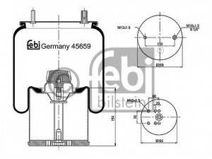 FEBI BILSTEIN 45659 dėklas, pneumatinė pakaba
05.429.43.25.0
