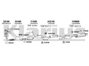 KLARIUS 790379U išmetimo sistema 
 Išmetimo sistema -> Išmetimo sistema, visa