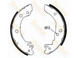 Brake ENGINEERING SH1280 stabdžių trinkelių komplektas 
 Techninės priežiūros dalys -> Papildomas remontas
1041484, 1041848, 5030106, 6183877