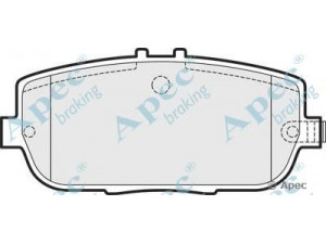 APEC braking PAD1499 stabdžių trinkelių rinkinys, diskinis stabdys 
 Techninės priežiūros dalys -> Papildomas remontas
NFY72446Z, NFY72643Z, NFY72648Z