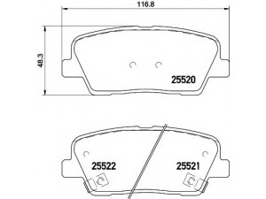 HELLA 8DB 355 020-101 stabdžių trinkelių rinkinys, diskinis stabdys 
 Techninės priežiūros dalys -> Papildomas remontas
583022PA70, 583022WA00, 583022WA70
