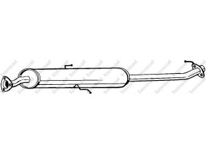 BOSAL 285-281 vidurinis duslintuvas 
 Išmetimo sistema -> Duslintuvas
18220-S9A-003, 18220-SCA-E02, 18220-SCA-E05