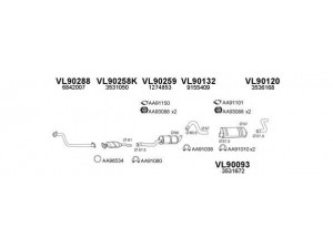 VENEPORTE 900101 išmetimo sistema 
 Išmetimo sistema -> Išmetimo sistema, visa
