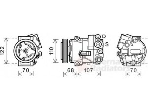 VAN WEZEL 3700K594 kompresorius, oro kondicionierius 
 Oro kondicionavimas -> Kompresorius/dalys
13271266, 1618047, 1618047-13271266
