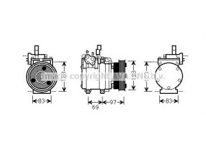 AVA QUALITY COOLING HYK065 kompresorius, oro kondicionierius 
 Oro kondicionavimas -> Kompresorius/dalys
9770122200, 9770122261, 9770129510