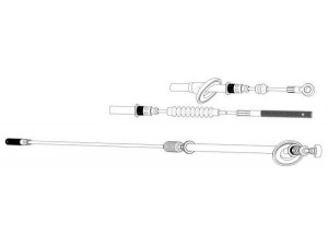 CEF DM02175 trosas, stovėjimo stabdys 
 Stabdžių sistema -> Valdymo svirtys/trosai
6314202085