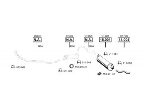 ASMET VO183000 išmetimo sistema 
 Išmetimo sistema -> Išmetimo sistema, visa