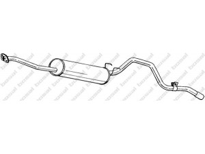 BOSAL 288-669 vidurinis duslintuvas 
 Išmetimo sistema -> Duslintuvas
17430-72060, 17430-72150