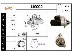 SNRA LI9002 starteris