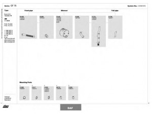 DINEX 121001019 išmetimo sistema 
 Išmetimo sistema -> Išmetimo sistema, visa