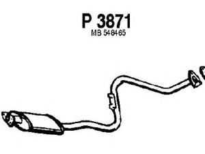 FENNO P3871 vidurinis duslintuvas 
 Išmetimo sistema -> Duslintuvas
MB548465