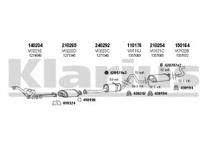 KLARIUS 960098E išmetimo sistema 
 Išmetimo sistema -> Išmetimo sistema, visa