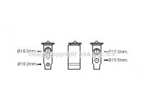 AVA QUALITY COOLING TO1672 išsiplėtimo vožtuvas, oro kondicionavimas 
 Oro kondicionavimas -> Vožtuvai
8851507030, 8851507030