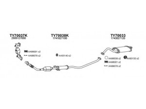 VENEPORTE 700134 išmetimo sistema 
 Išmetimo sistema -> Išmetimo sistema, visa
