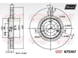 MAXTECH 875367.6060 stabdžių diskas
40 20 600 03R