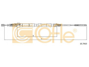 COFLE 10.7410 trosas, stovėjimo stabdys 
 Stabdžių sistema -> Valdymo svirtys/trosai
1H0609721C