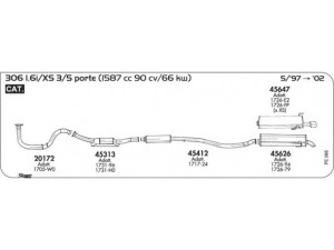 AKS DASIS SGPE065 išmetimo sistema
