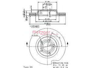 METZGER 24700 E stabdžių diskas 
 Stabdžių sistema -> Diskinis stabdys -> Stabdžių diskas
8E0615301B, 8E0615301D, 8E0615301P